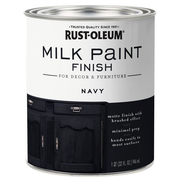 Rust-Oleum Matte Navy Water-Based Acrylic Milk Paint 1 qt 331051